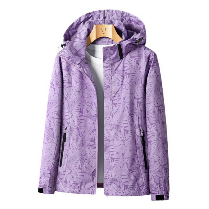 Veste coupe-vent pour femme à capuche poches