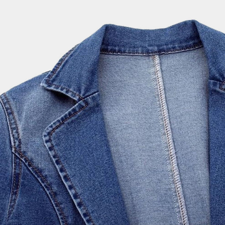 Blue denim jacket for women