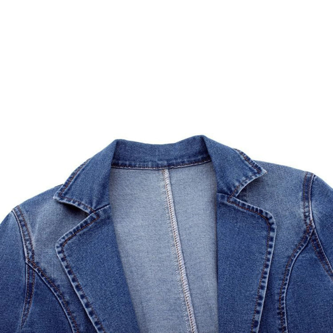 Blue denim jacket for women