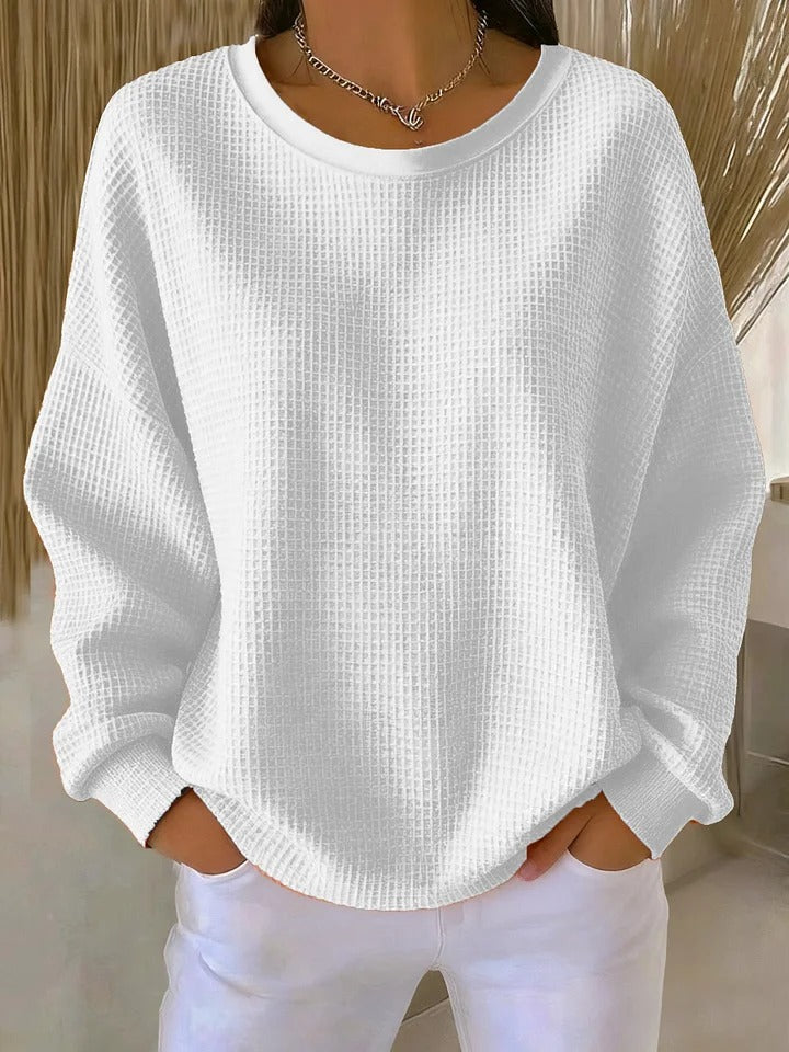 Maglione da donna in maglia testurizzata e dal taglio ampio