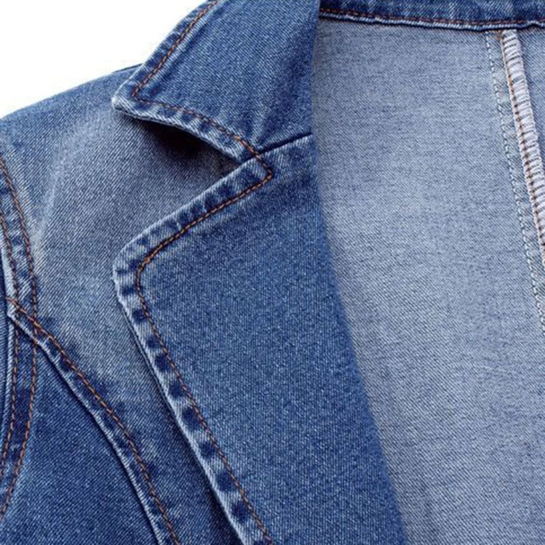 Blue denim jacket for women