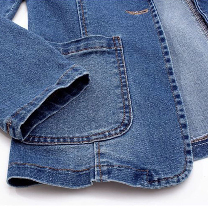 Blue denim jacket for women