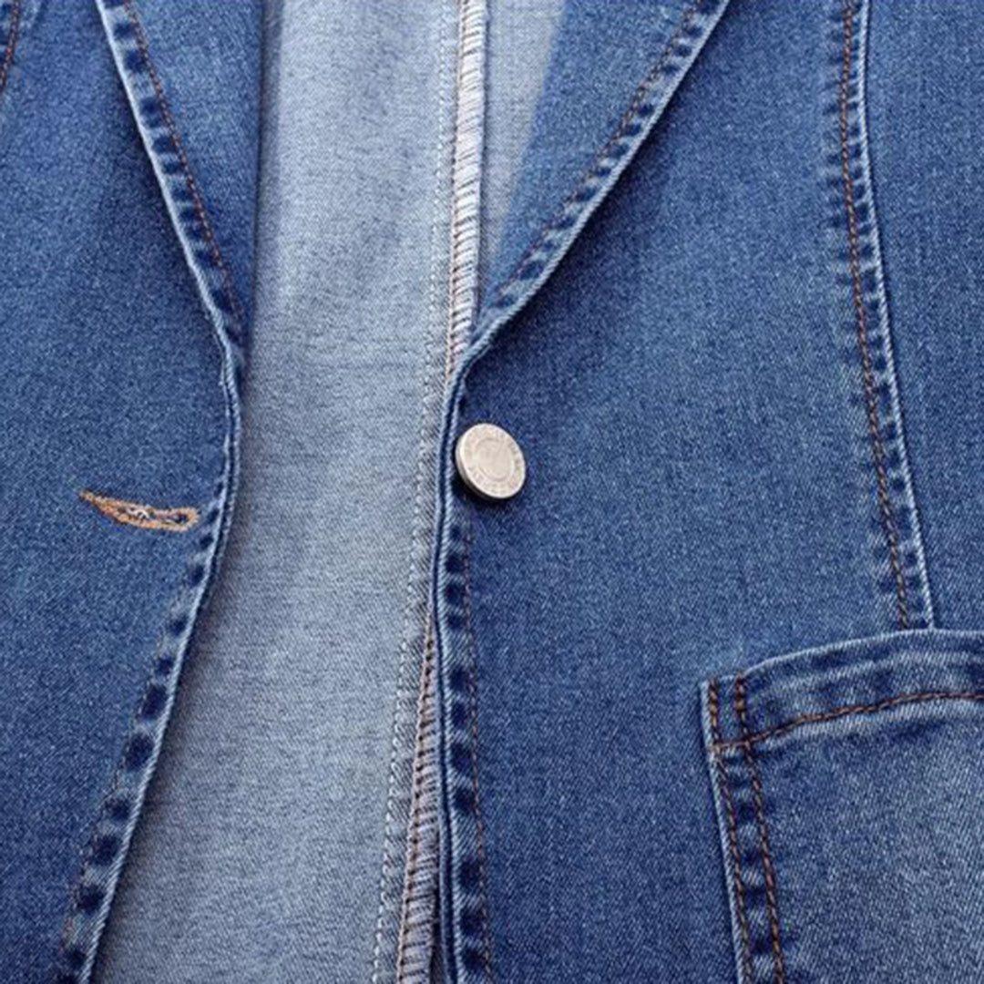 Blue denim jacket for women