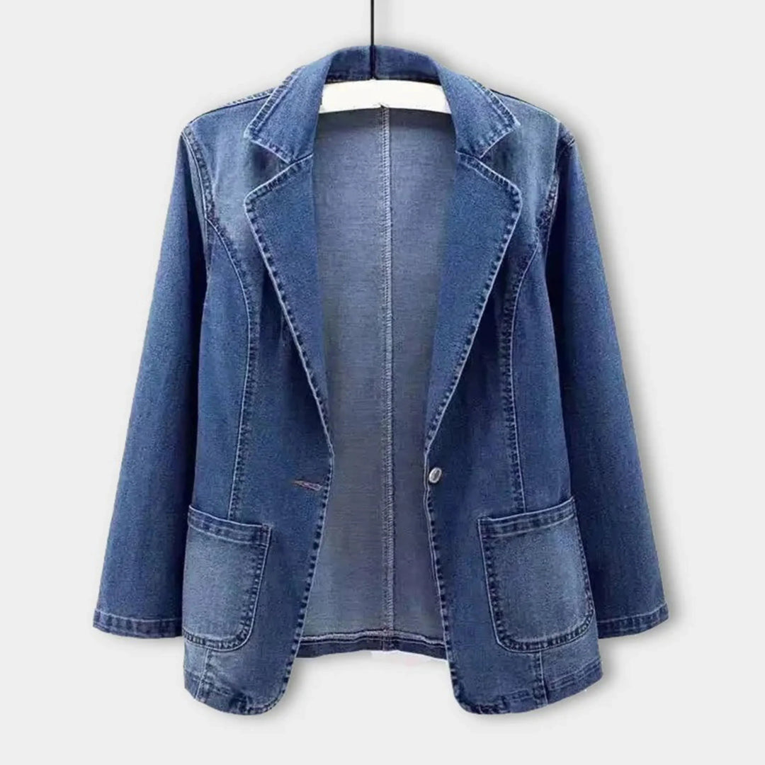 Blue denim jacket for women