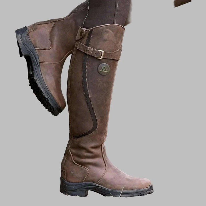 Bottes D'équitation Hautes et Décontractées Pour Femme Avec Détail De Boucle