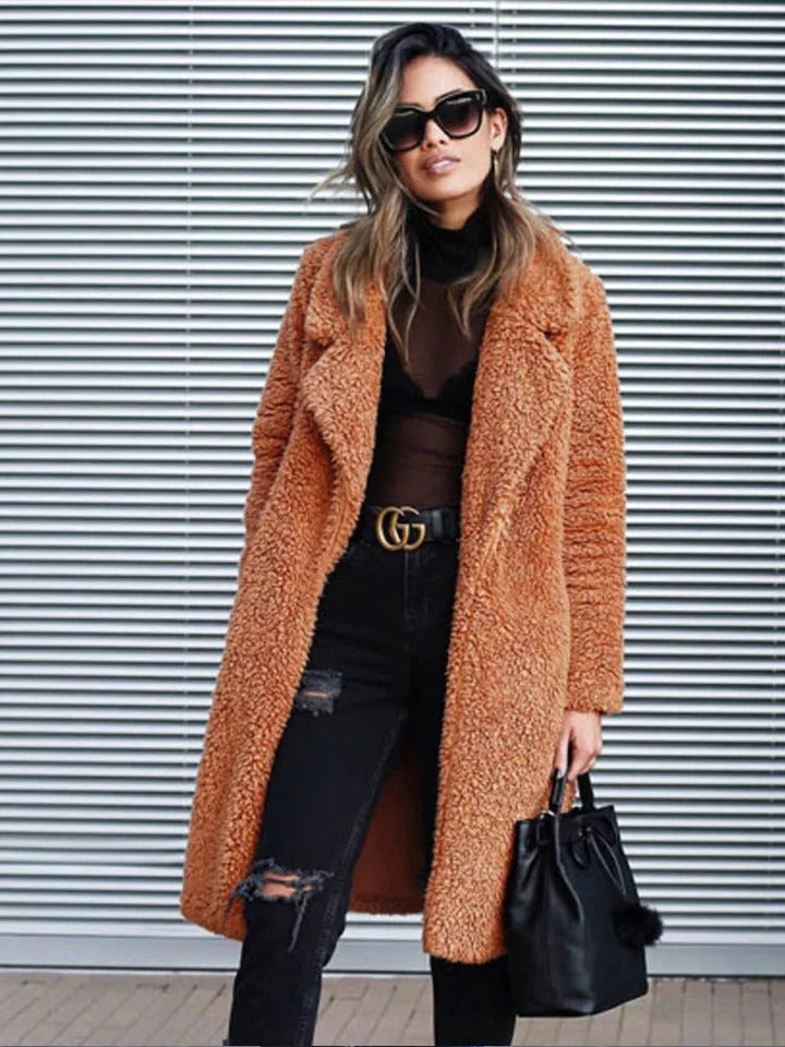 Manteau Teddy Long pour Femme