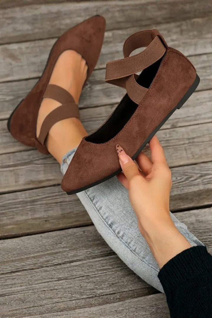 Ballerines Élégantes à Brides Croisées pour Femme