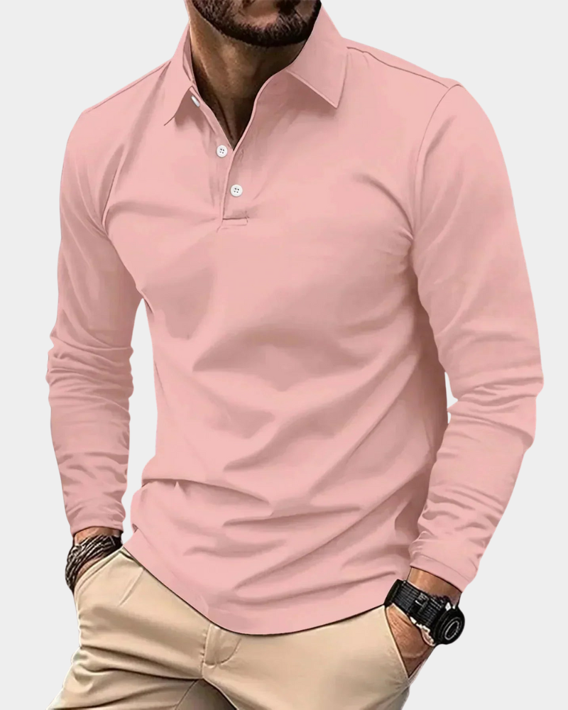 Polo da donna a maniche lunghe dal taglio moderno