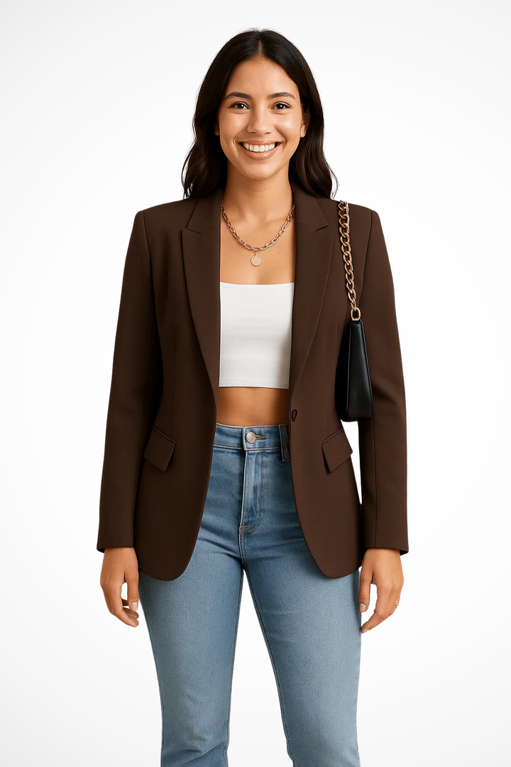 Blazer Élégant Ajusté pour Femme