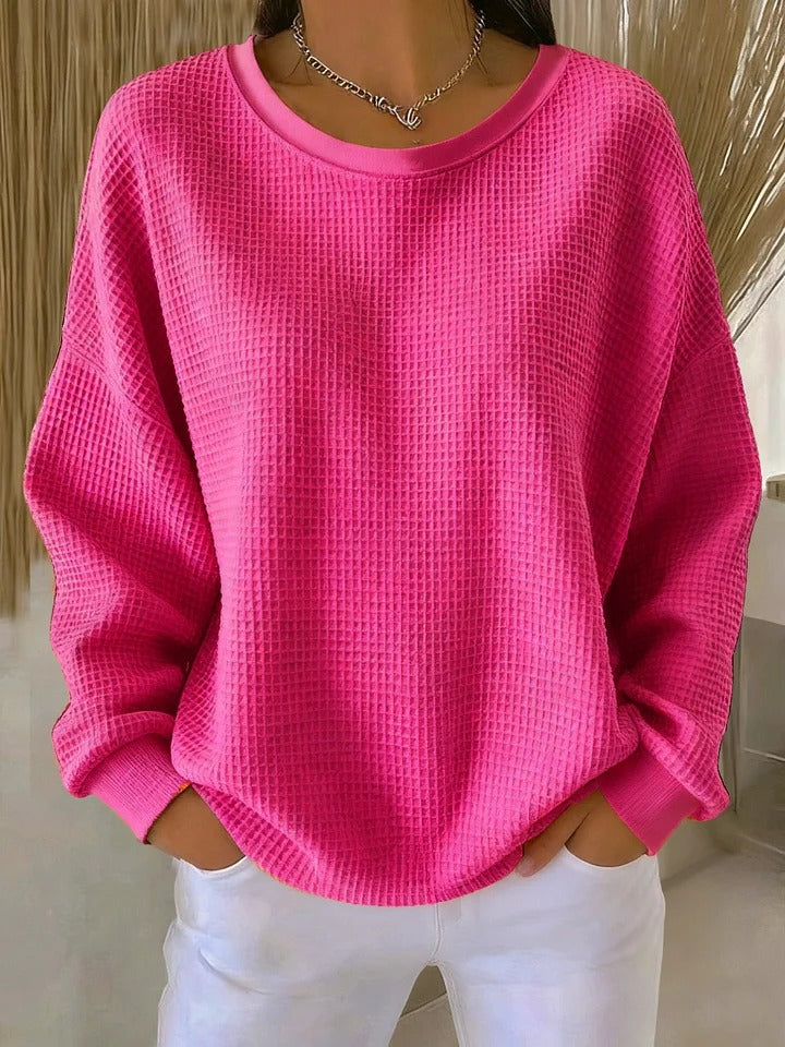 Maglione da donna in maglia testurizzata e dal taglio ampio