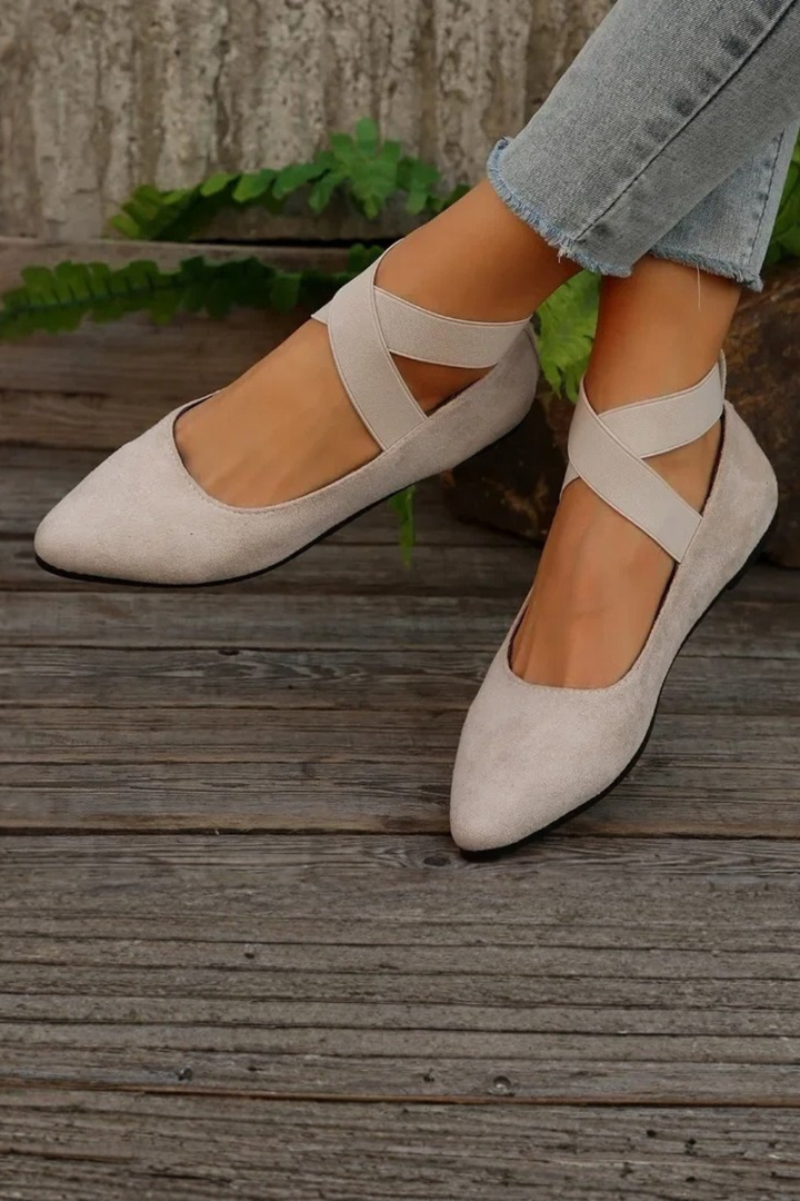 Ballerines Élégantes à Brides Croisées pour Femme