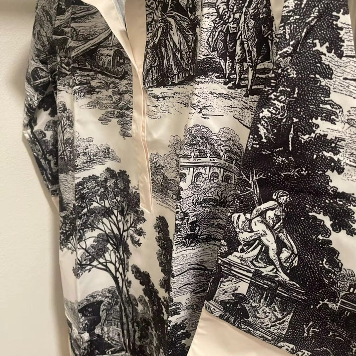 Robe Chemise Imprimée pour Femme à Coupe Décontractée