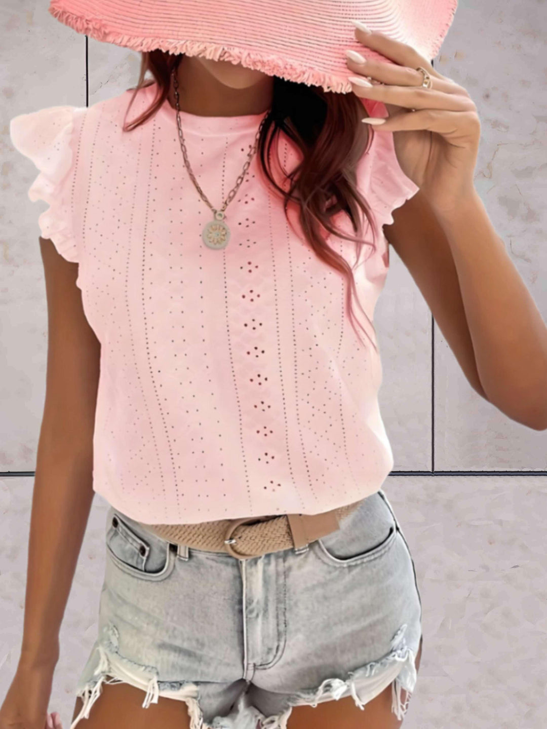 Lara top femme tendance avec ruches – chic et confortable