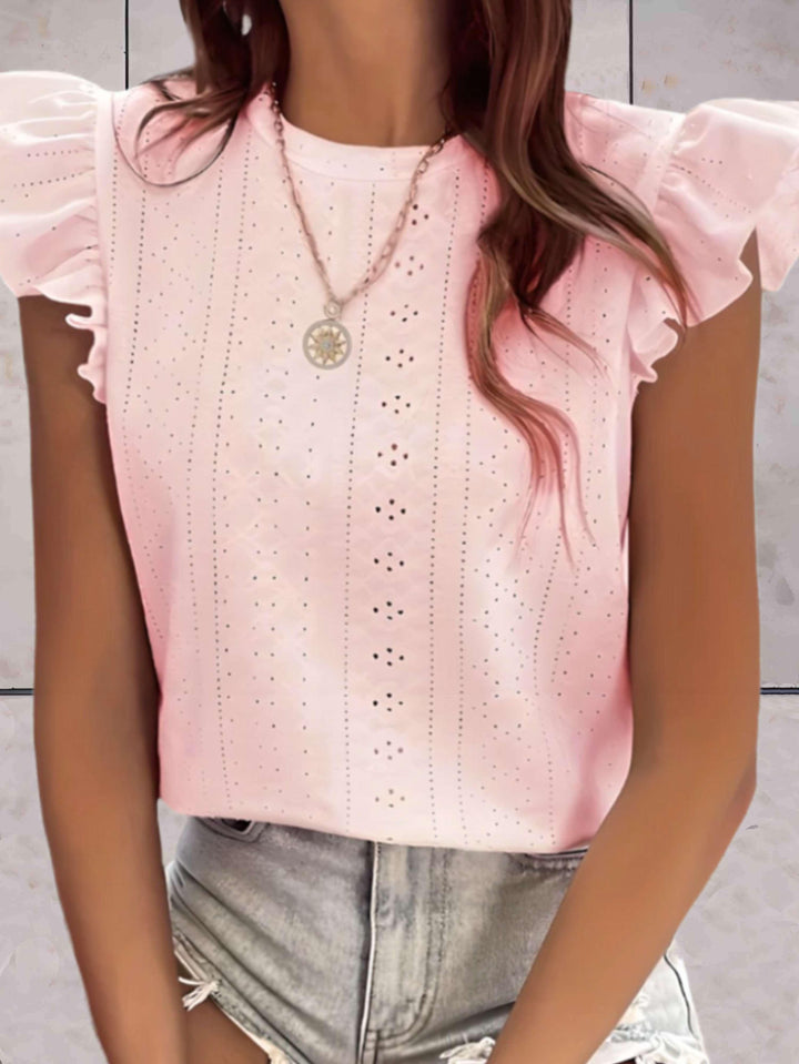 Lara top femme tendance avec ruches – chic et confortable