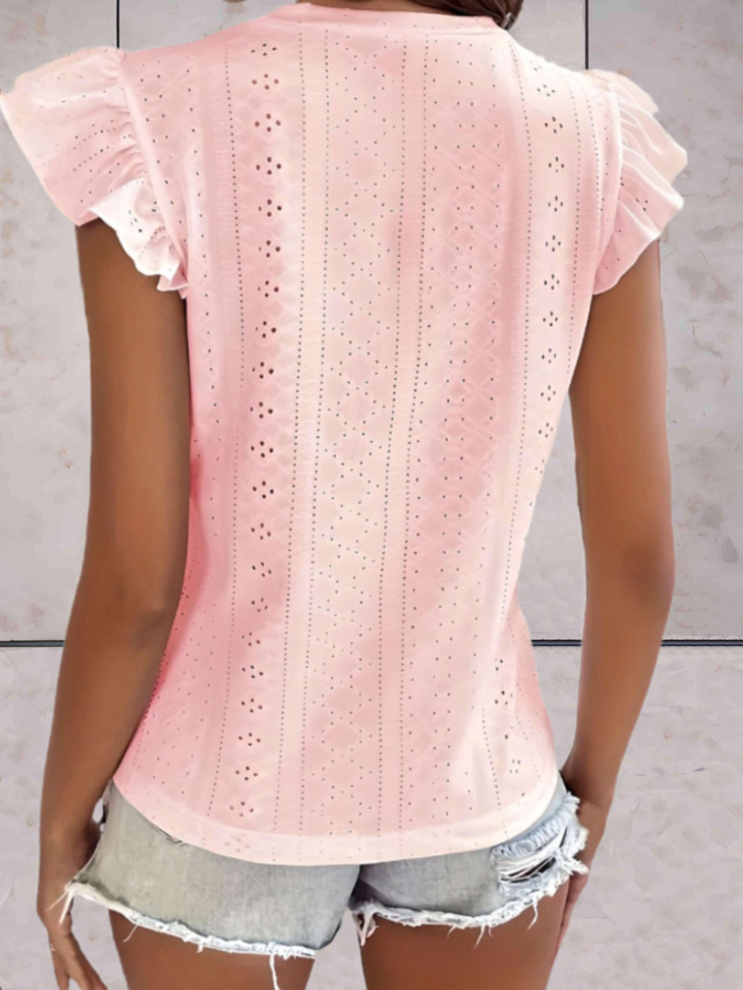 Lara top femme tendance avec ruches – chic et confortable