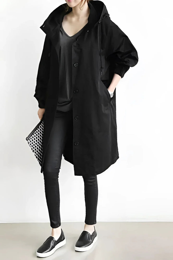 Dámský nepromokavý oversized trenčkot