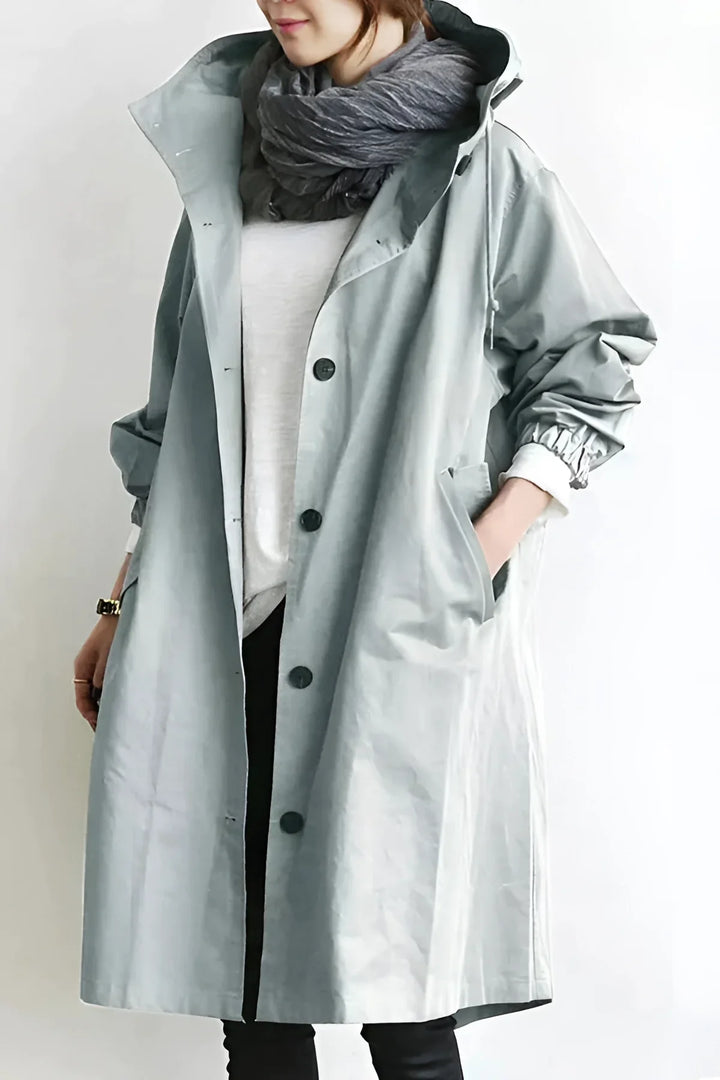 Dámský nepromokavý oversized trenčkot