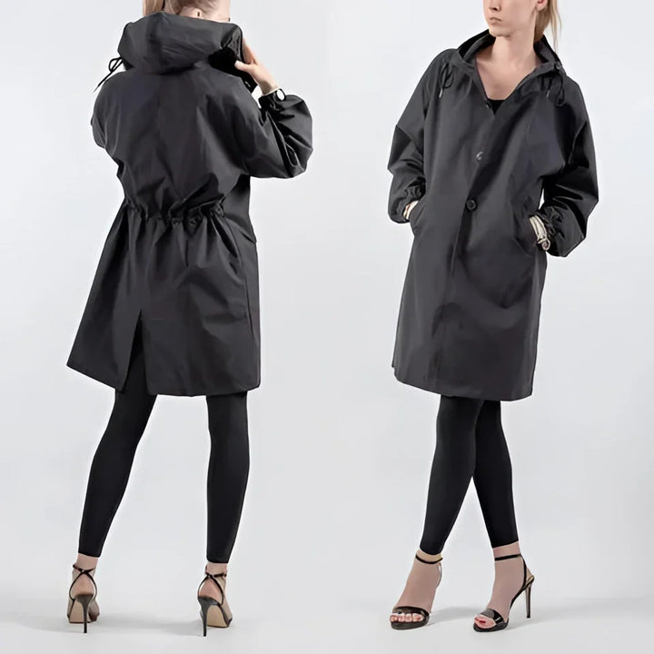 Dámský nepromokavý oversized trenčkot