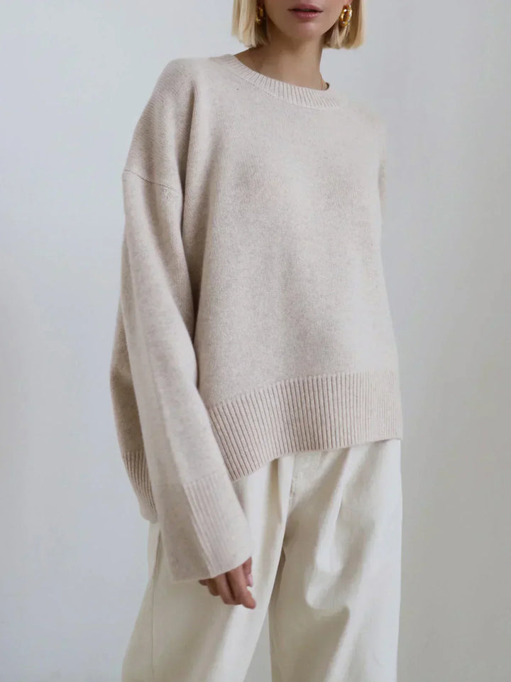 Felpa da donna oversize con girocollo