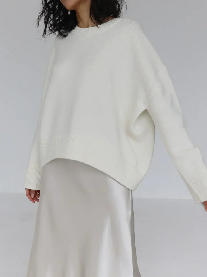 Felpa da donna oversize con girocollo