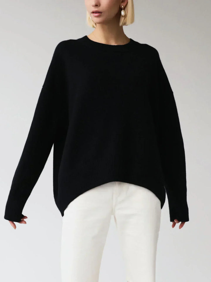 Felpa da donna oversize con girocollo