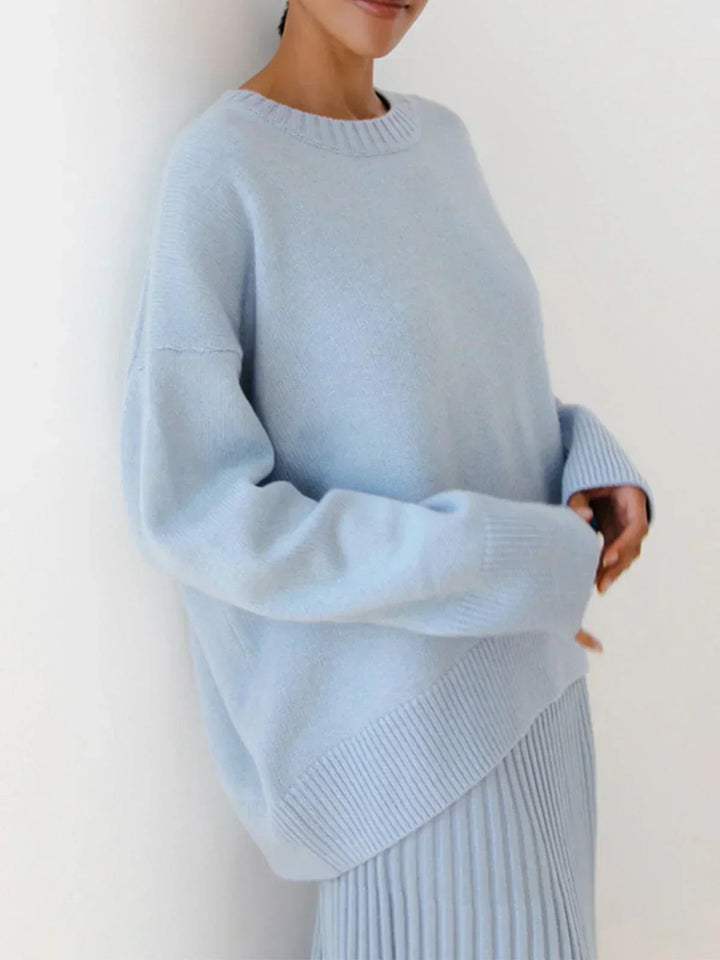 Felpa da donna oversize con girocollo