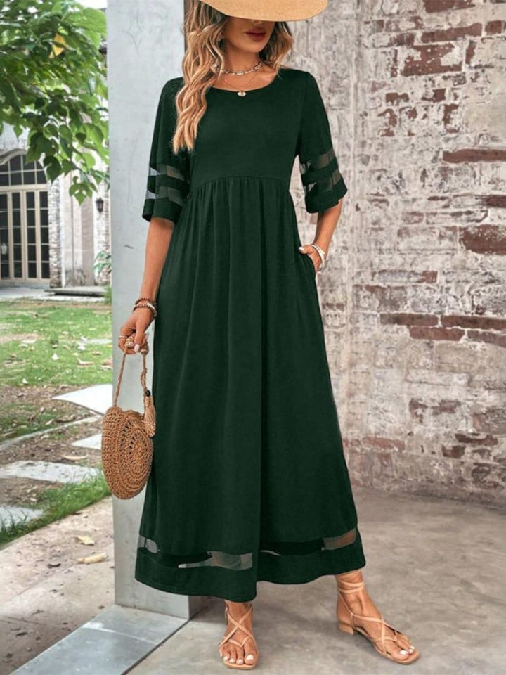 Robe Longue Femme Élégante à Poches
