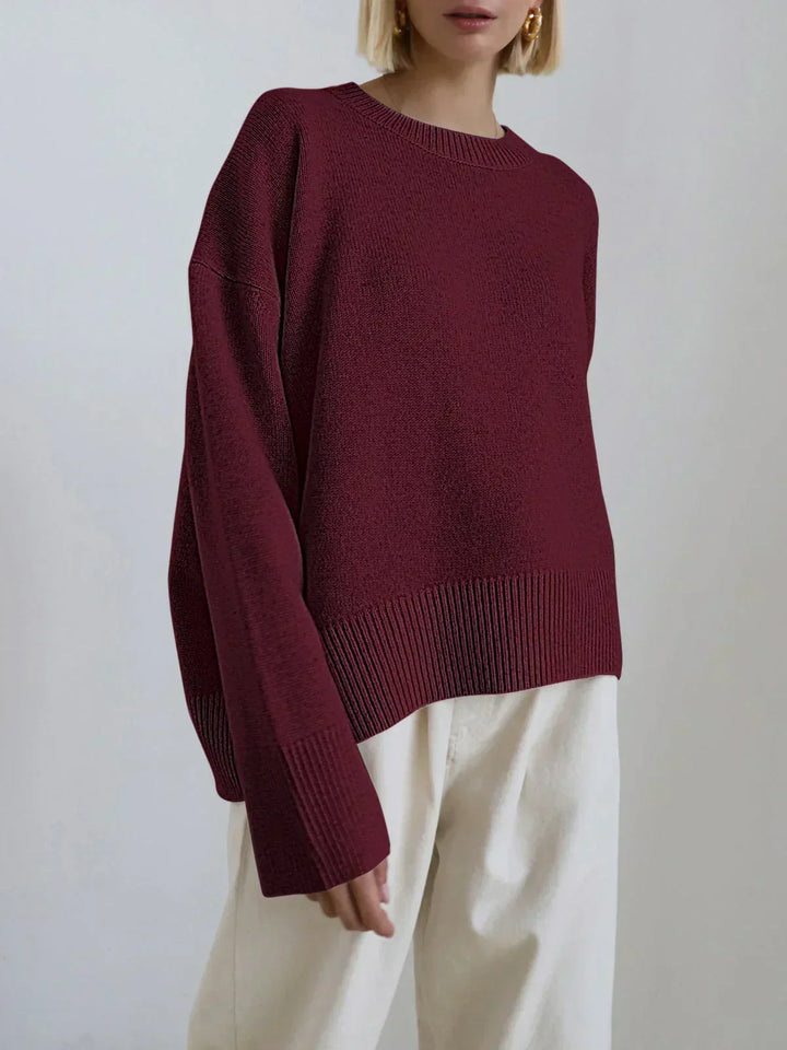 Felpa da donna oversize con girocollo