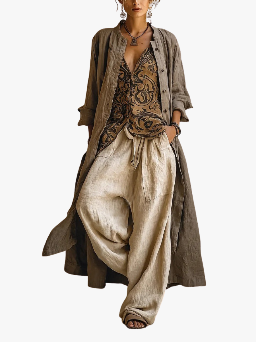 Completo chic ed elegante da 3 pezzi da donna