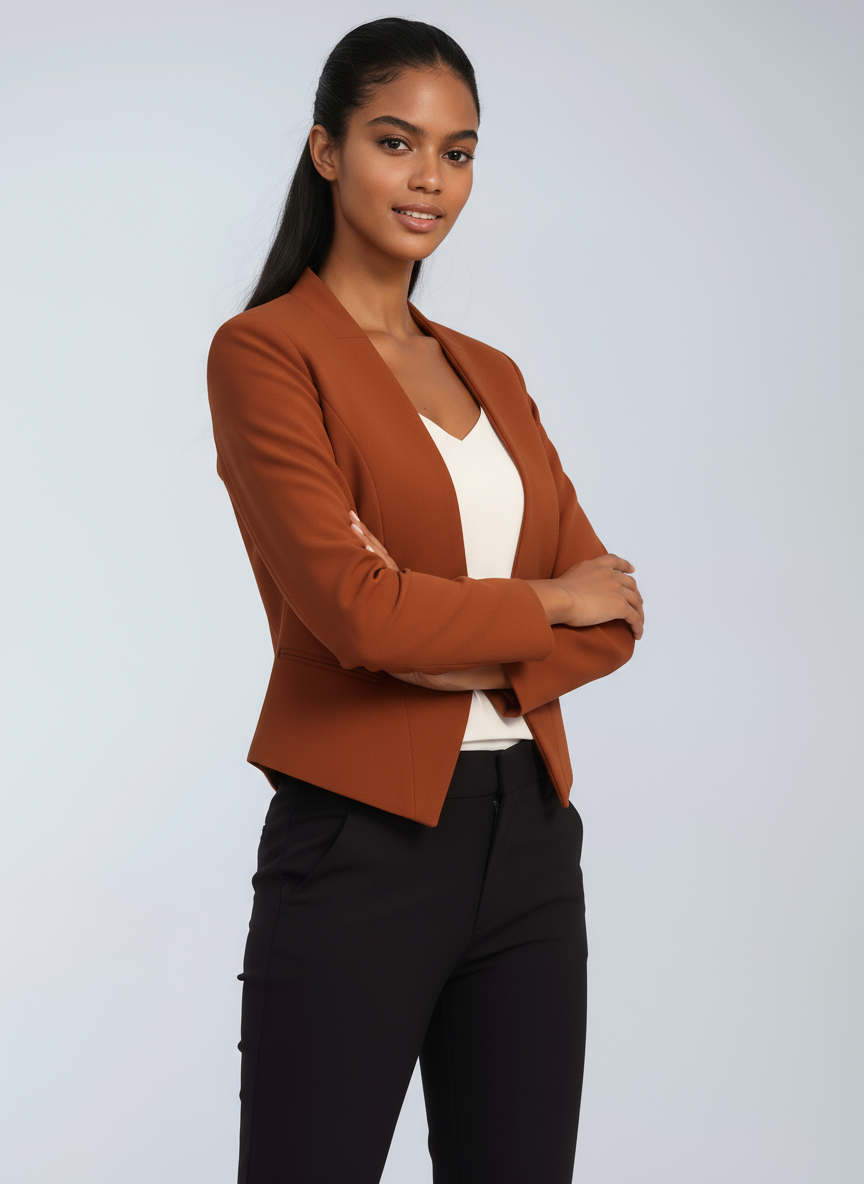 Women's Structured-Fit Office Blazer Court