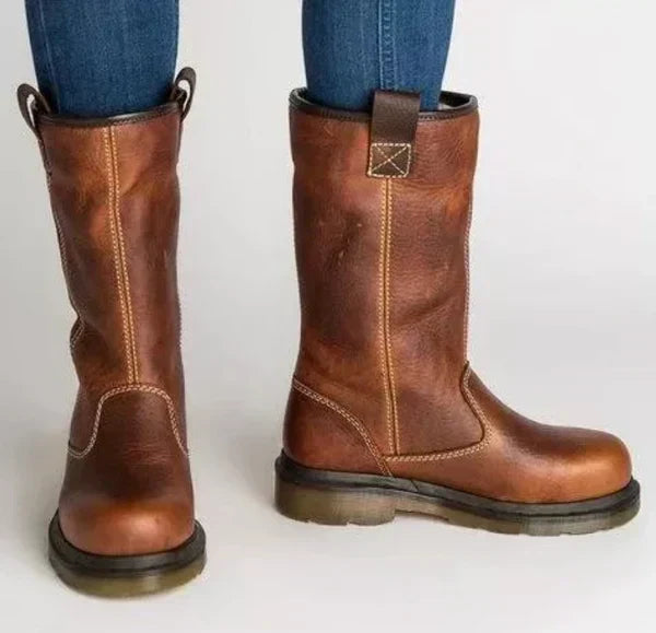 Bottines d'Hiver Mi-Mollet pour Femme, Idéales au Quotidien