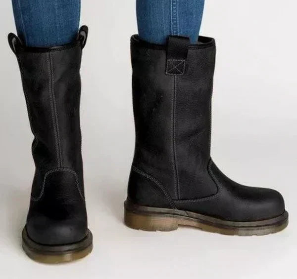 Bottines d'Hiver Mi-Mollet pour Femme, Idéales au Quotidien