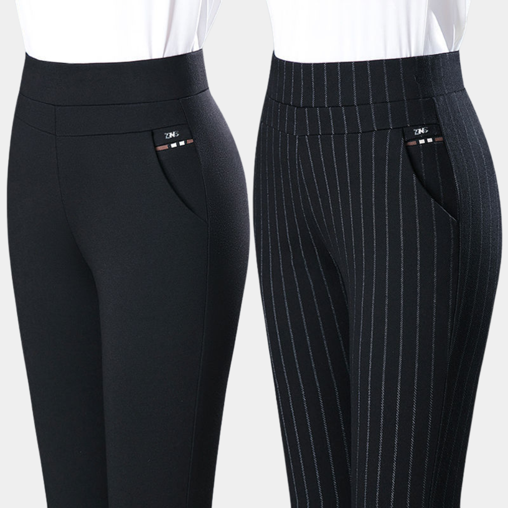 Pantalón de mujer de talle alto y elástico