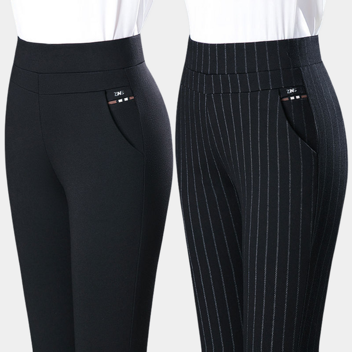 Pantalón de mujer de talle alto y elástico