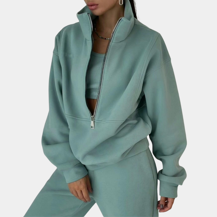 Ensemble Femme Sweat Zippé et Pantalon Jogging
