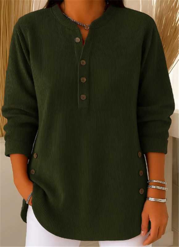 Pullover donna casual con bottoni elegante