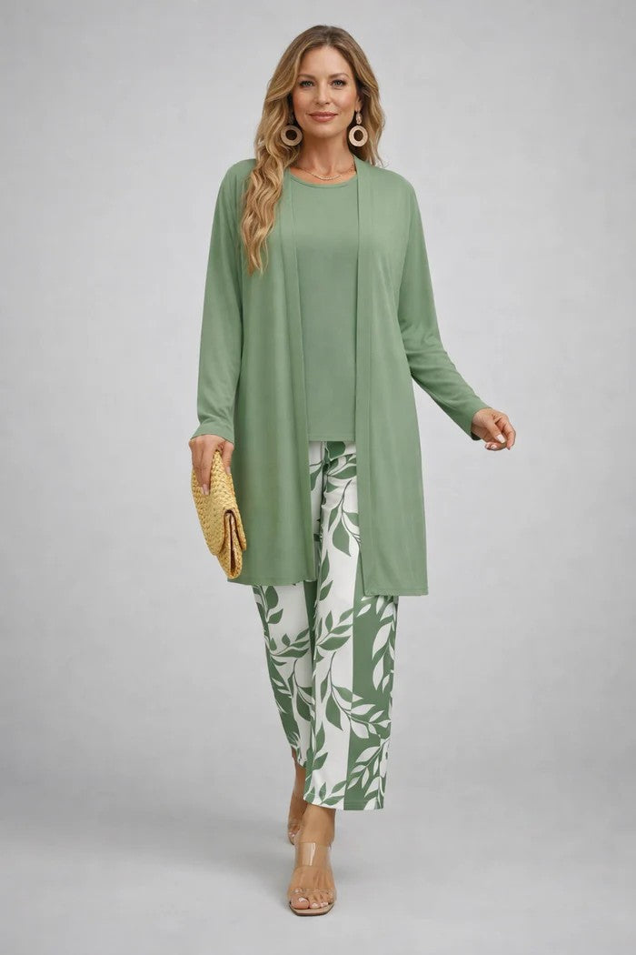 Completo Donna Coordinato 3 Pezzi in Stile Chic Casual
