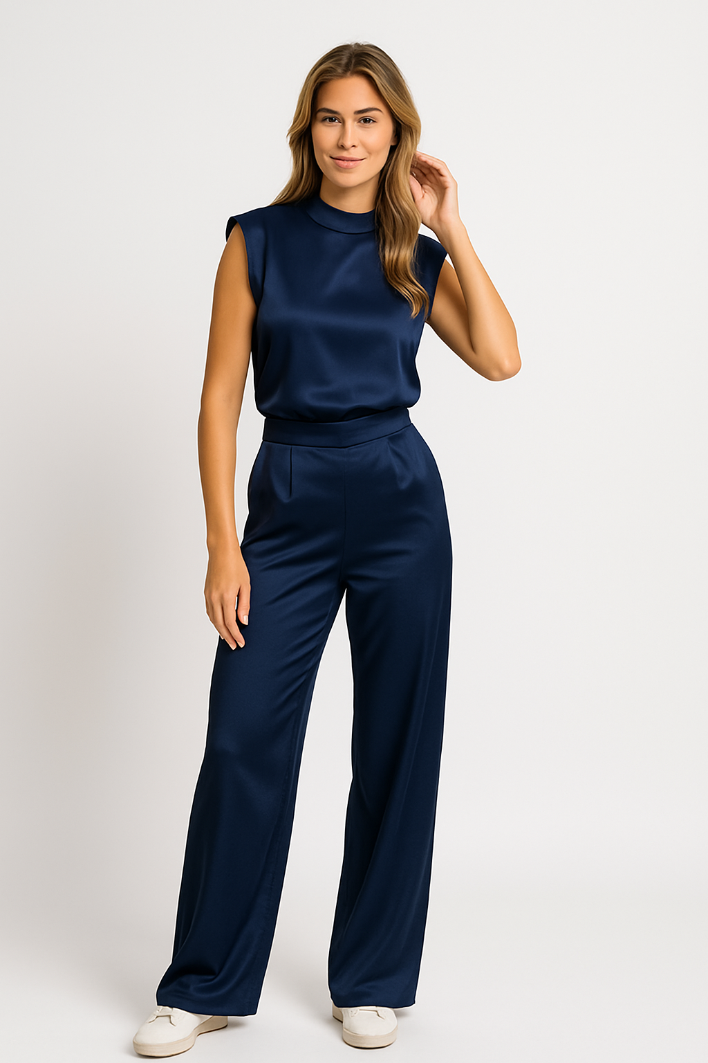Combinaison Satin Femme Dos Nu Chic