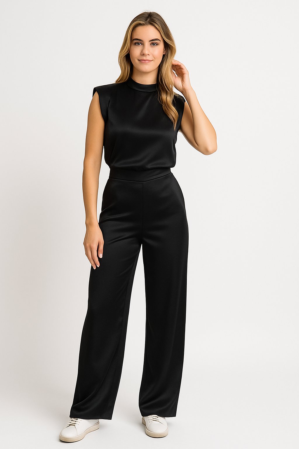 Combinaison Satin Femme Dos Nu Chic