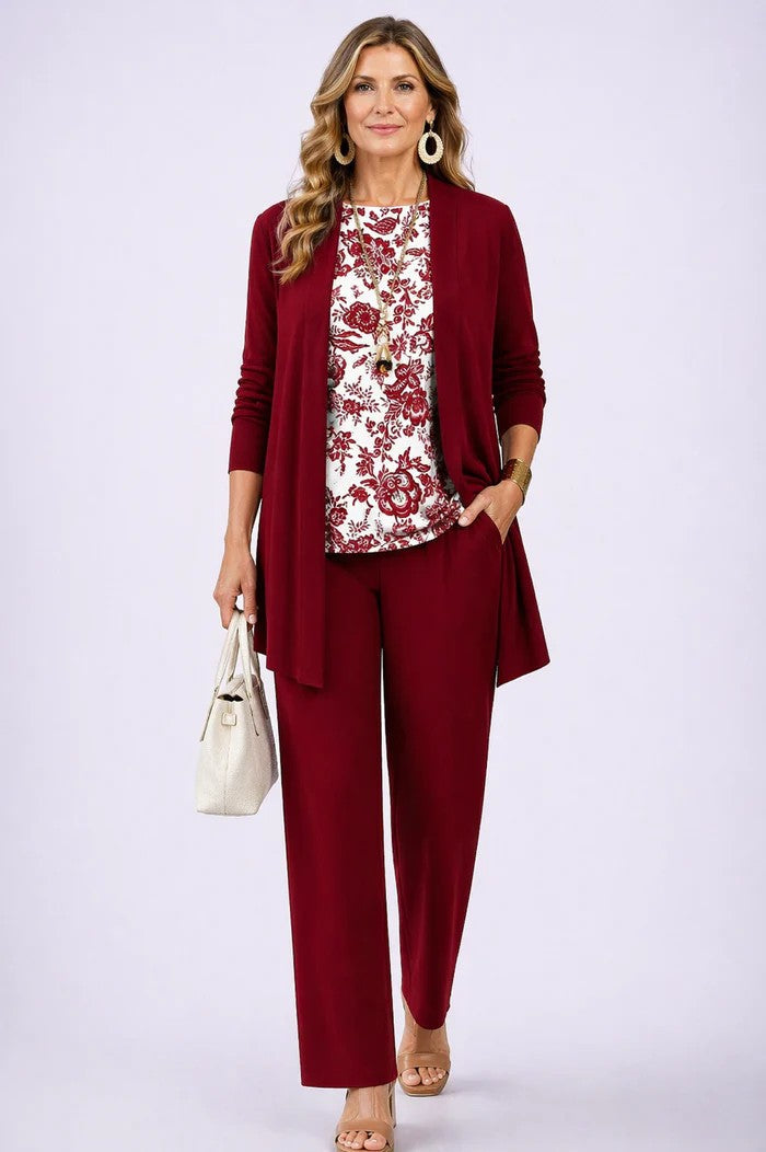 Completo Donna Coordinato 3 Pezzi in Stile Chic Casual