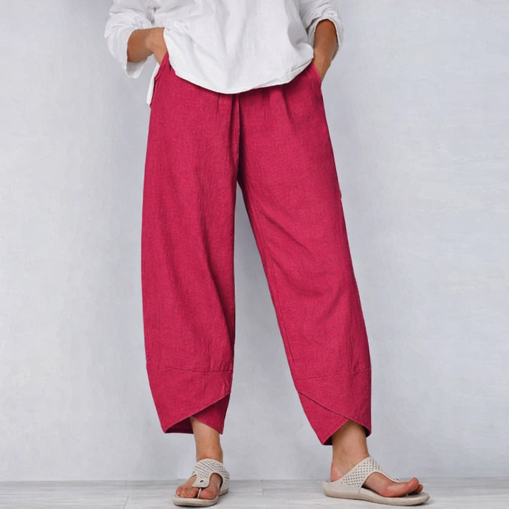 Pantalon Femme Minimaliste Coupe Ample
