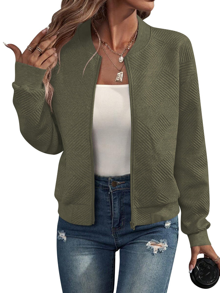 Veste Bomber Légère Zippée pour Femme