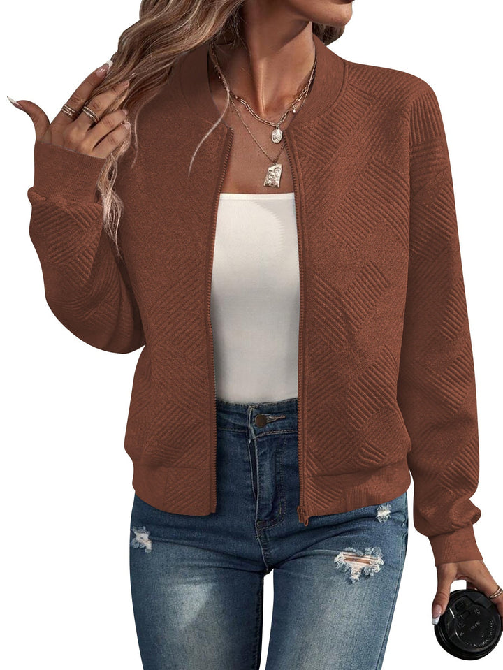 Veste Bomber Légère Zippée pour Femme