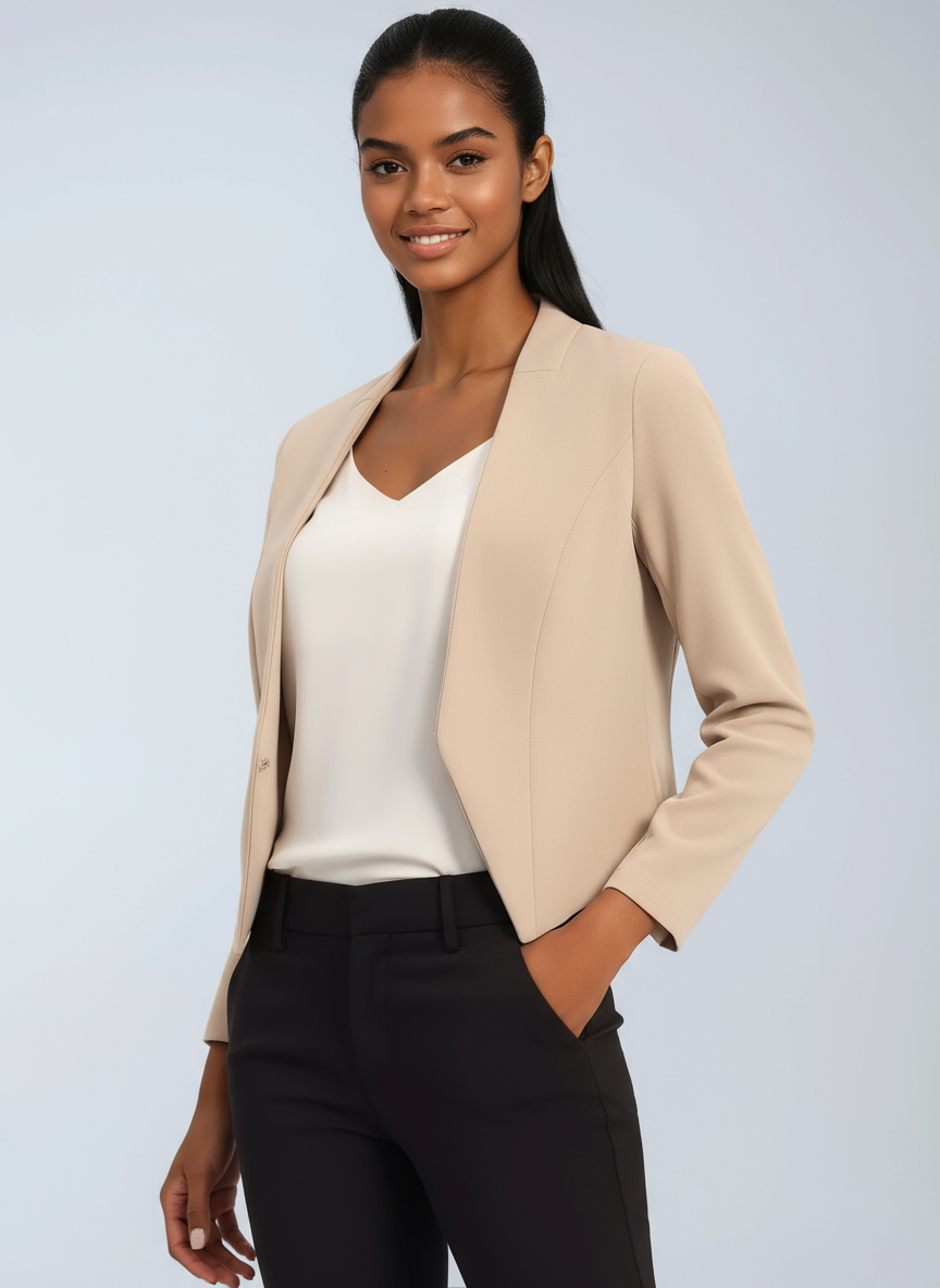 Women's Structured-Fit Office Blazer Court