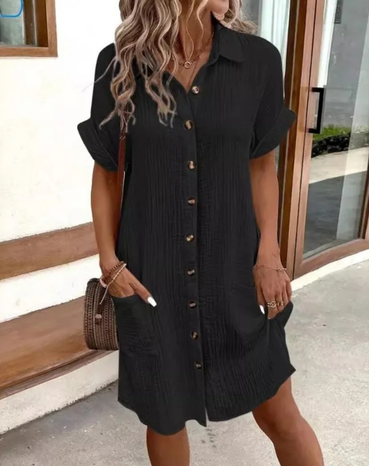 Vestaglia camicia in mussola di cotone da donna