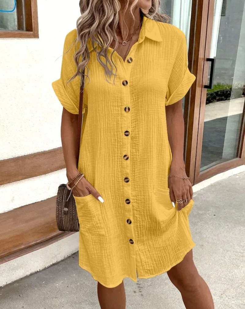 Vestaglia camicia in mussola di cotone da donna