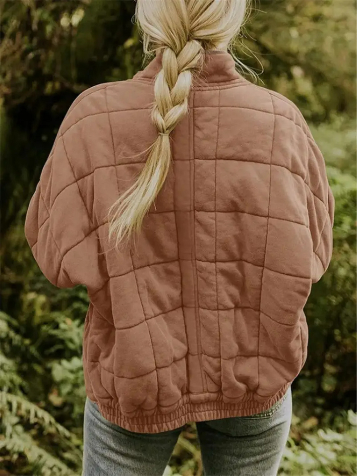 Chaleco acolchado de mujer con cuello alto