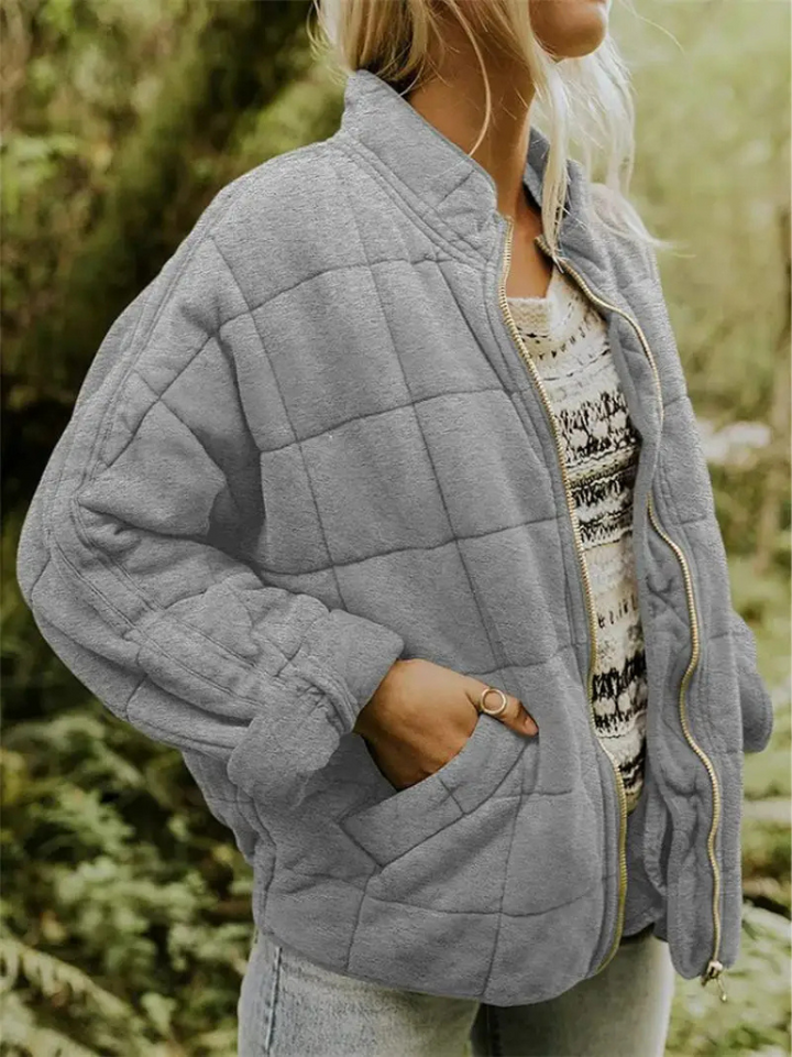Chaleco acolchado de mujer con cuello alto