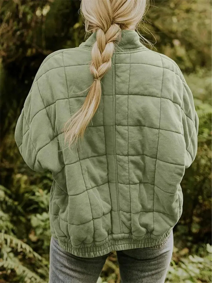 Chaleco acolchado de mujer con cuello alto