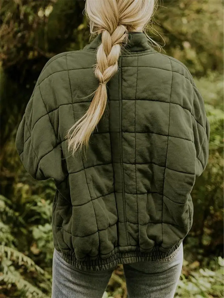 Chaleco acolchado de mujer con cuello alto